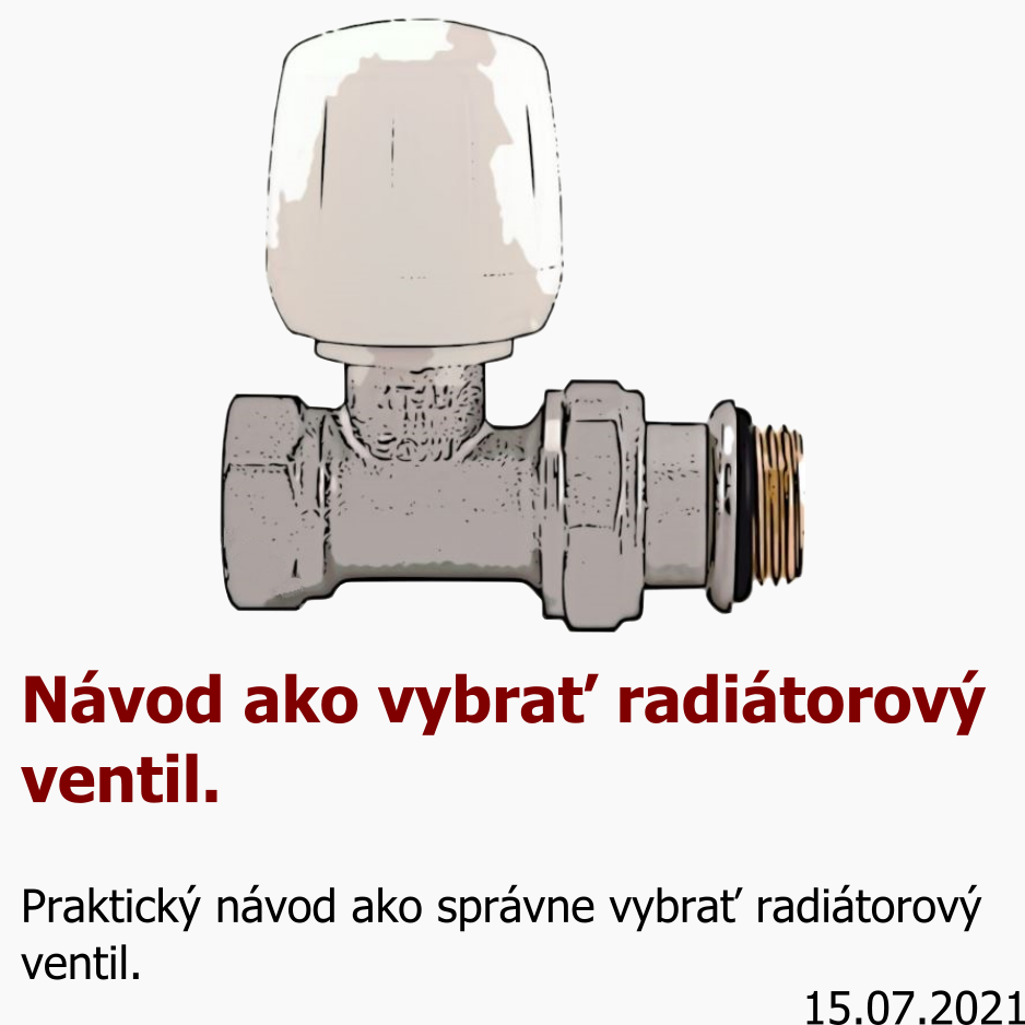 Návod ako vybrať radiátorový ventil - TERMOobchod.sk